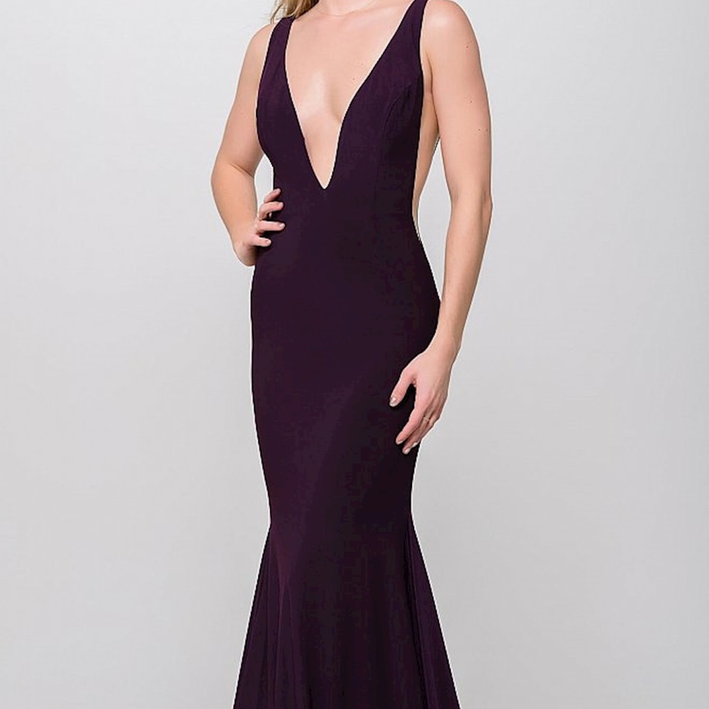 JOVANI EGGPLANT 46756 GOWN BNWT